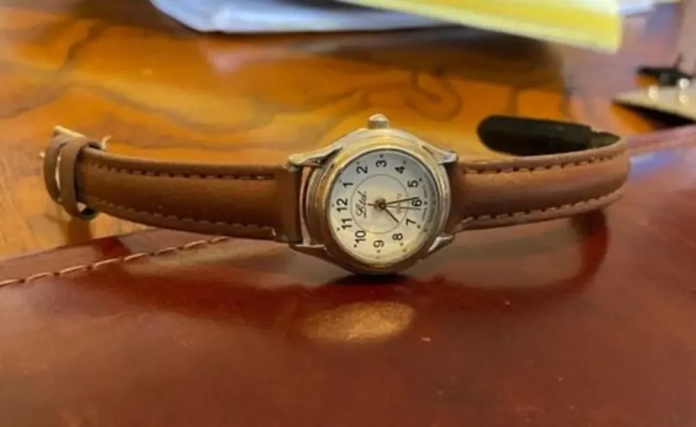 Women's 22mm Gold Tone Regency Watch with Leather Band